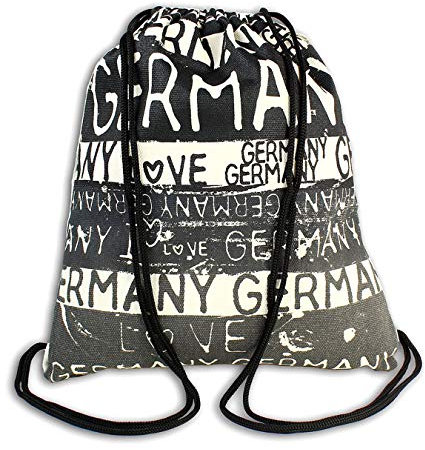 Robin Ruth I Love Germany Baumwolle matt Rucksack schwarz beige D3OTG6070S Baumwolle Rucksack für die Frau, für Jugendliche