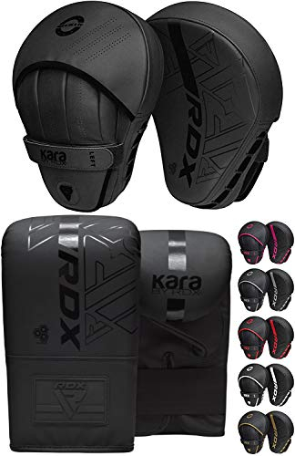RDX Pratzen und Boxhandschuhe Set, Kampfsport Handpratzen Boxsack Handschuhe, Kickboxen Muay Thai Boxpratzen Mitts, MMA Training Boxen Pads, Sparring Punchinghandschuhe Boxpads