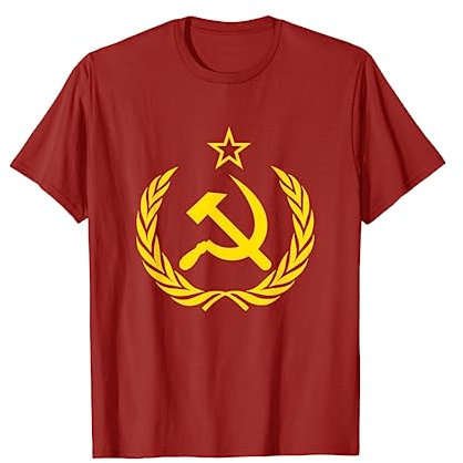 CCCP T-shirt Socialista Martello e Falce Tee Russa Mosca Maglietta