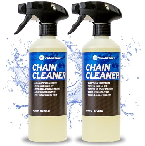 Velorest - 2 X Fahrrad Kettenreiniger 500 ml - Fahrradreiniger - Kettenreiniger Fahrradkette - Fahrrad Reiniger - Kettenspray Fahrrad