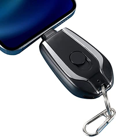Portable Keychain Charger - Mini Keychain Charger - Keyring Phone Ring Battery Charger - Mini Keyring Power Bank Keychain Charger For Phone Androids - Mini Power EmergencyPod