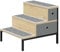 EUGAD Hundetreppe für kleine Hunde, Hundetreppe 39cm hoch, Katzentreppe für alte Katzen, Haustiertreppe für Bett Sofa, mit 3 Stufen 2 Aufbewahrungsboxen, bis 50kg belastbar, Metall MDF