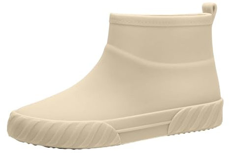 Generico Stivali Indianini Estivi Stivali Donna Dottor Scarpe Casual Antiscivolo da Pioggia da Donna Stivaletti Corti Scarpe Casual da Donna Outdoor Scarpe Stivaletti Donna Stivaletti (Beige, 40)