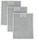 3pcs Range Hood Filter, Aluminum Vent Filters Range Hood Grease Filter Mesh Replacement for Cooker Hoods, 310x250x9mm