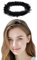 LUYANFX Serre Tete Ange Noir Oreole Ange Blanche Auréole D'ange Serre Tete Carnaval Accessoires Déguisement Serre Tête Ange Femme pour Fêtes à Thème, Mariages, Cosplay (Noir)