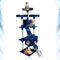 Abaseen 170cm Cat Tree Tower | Multilevel Climbing House with Condos & Ladder | Cat Activity Centre with Scratching Posts | Indoor Furniture for Large & Small Cats (Navy)