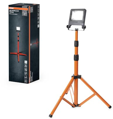 Osram LED Arbeitsleuchte Tripod 1x30W 840, 4000K kaltweiß, 2700 lm, IP65, höhenverstellbar 1,8m, 360°