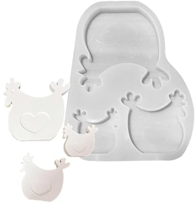 Silikonformen für Henne und Huhn, Ornament, Tiere, Gussteile, handgefertigte Gipsformen, Bastelbedarf, Tiergussteile, Huhn, Silikon-Bastelbedarf
