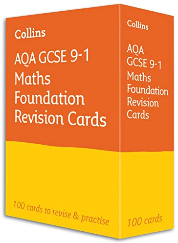AQA GCSE 9-1 Maths Foundation Revision Cards: Ideal for the 2027 and 2028 exams (Collins GCSE Grade 9-1 Revision)