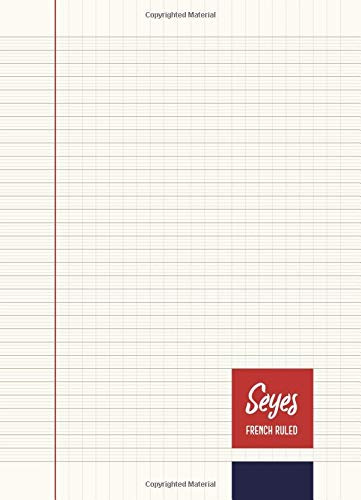 Seyes French Ruled Notebook - Journal - A4 - Creme Paper: To Write In - 8mm Lining Handwriting Paper | 110 Pages | Perfect Binding | Durable Softcover