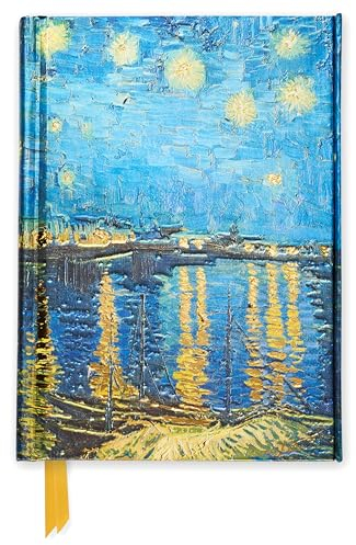 Premium Notizbuch DIN A6: Vincent van Gogh, Sternennacht über der Rhone: Unser hochwertiges, liniertes Blankbook mit festem, künstlerisch geprägtem ... DIN A 6 mit Magnetverschluss, Band 1)