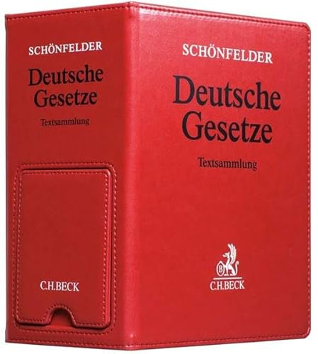 Deutsche Gesetze Premium-Ordner 86 mm in Lederoptik mit integrierter Buchstütze: Textsammlung