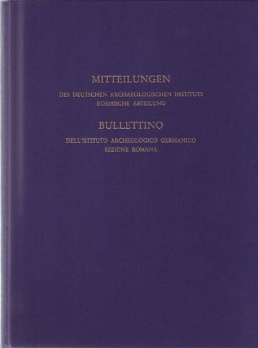 Mitteilungen des Deutschen Archäologischen Instituts, römische Abteilung, Bd.98: Jahrgang 1991