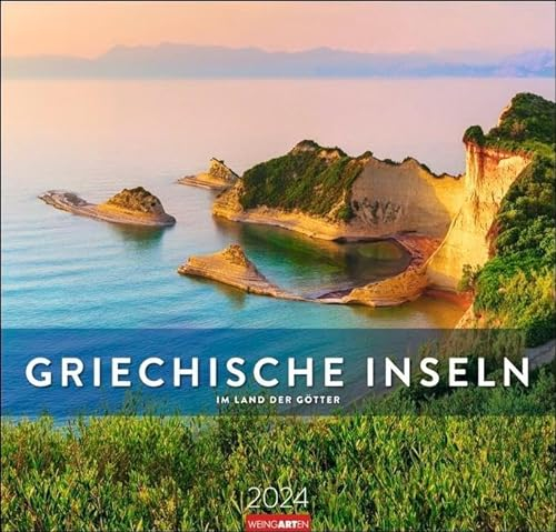 Griechische Inseln Kalender 2024. Großer Wandkalender mit Urlaubsflair: Fotos beliebter griechischer Inseln in einem Fotokalender im Großformat. Griechenland-Kalender: Im Land der Götter