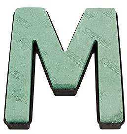Oasis Blumenmuster Schaum Buchstaben Schnell Klammer System A-Z Erhältlich - Buchstabe M
