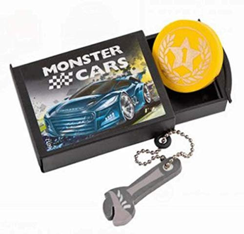 Monster Cars Radiergummi mit Zaubertrick braun Depesche Biz NEU