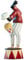 Gildeclown Gilde Deko Figur Clown - Artist im Zirkus - kleine Skuptur zum Sammlen Dekoration Vitrine Wohnzimmer - Mehrfarbig - Höhe 19 cm