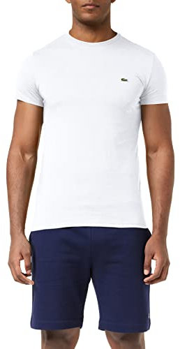 Lacoste Herren T-Shirt Th6709 , Weiß (Blanc) , XXX-Large (Herstellergröße: 8)