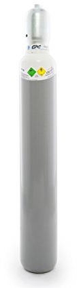 Sauerstoff 2.5 10 Liter Flasche/NEUE Gasflasche (Eigentumsflasche), gefüllt mit Sauerstoff, 10 Jahre TÜV ab Herstelldatum/EU Zulassung - Globalimport