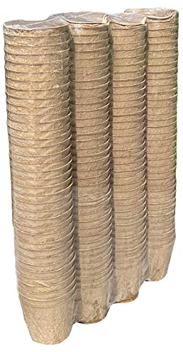Selections Fibre Compostable Biodegradeable Round 5cm Plant Pots (Pack of 144)