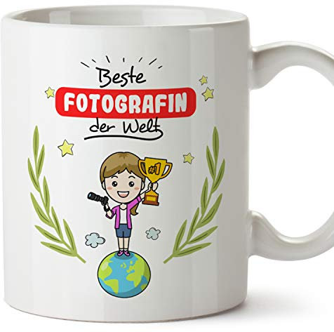 Mugffins Tasse/Becher Fotographin (Beste der Welt) - Lustige und Originelle Fotografie Geschenke