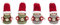 Ideen mit Herz Niedliche Winter-Püppchen | Weihnachtswichtel | Weihnachts-Deko | aus Holz, Filz und Strick | Winter-Kinder (Emmi & Raphael | 7,5cm hoch | 4 Stück)