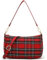 Ro Rox Sheena Crossbody Handtasche Rot Tartan Punk Grunge 1990er Jahre Tasche