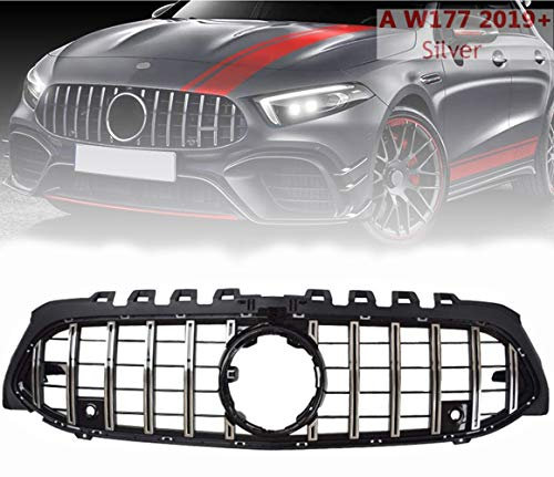 QMZDXH Auto Anteriori Paraurti Griglie Radiatori, Anteriore Griglia della Mascherine per Mercedes Classe A / W177 Amg GT A35 A45 A180 A200 A250