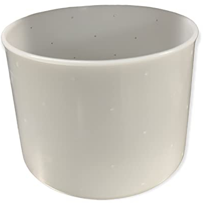 GN LTD Cheese Making Mould 22 - Large Cylinder Mould with Follower 200mm x 155mm - Ideal for Semi-Hard, Cheddar & Stilton Cheeses