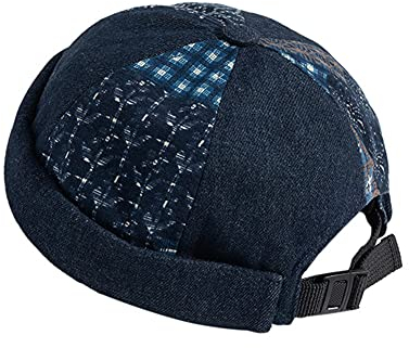 Herrenmütze, Dockermütze, Beanie, Matrosenmütze, Arbeitermütze, Rollmanschette, Retro, randlos, verstellbar, 318-dunkelblau, Einheitsgröße