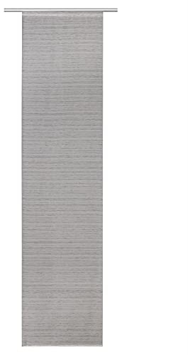 Verdi Schiebevorhang Maja 60x245 cm 1 Stück GRAU Matt-Glanzeffekt