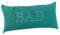 PANA® Badewannenkissen (20x40 cm) • Bequemes Kissen für Badewanne • Nackenkissen • Kopfstütze Wanne • Polster • Schnell Trocknend • Türkis Mit Bad Schriftzug