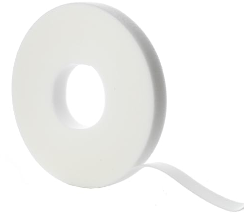 VELCRO Brand Cut to Length Straps Heavy Duty | 45 Ft x 3/4 in | ONE-WRAP Self-Gripping Double Sided Roll | Bundling Ties Fasten to Themselves for Secure Hold, VEL-30835-AMS, White