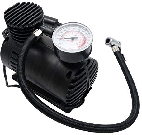 Riloer Mini compresseur d'air Portable Pompe de gonflage de Pneu électrique 12 Volts vélo de Voiture 12 V 300PSI