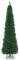 COSTWAY 240cm Árbol de Navidad Verde, 1000 Ramas de Agujas en PVC, Estructura con Bisagras y Base de Metal, Árbol de Navidad Slim/Estrecho, Arboles de Navidad Delgados Casa Tiendas (240 cm)