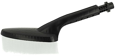 vhbw Waschbürste kompatibel mit Kärcher K 6.610 T 300, K 6.750, K 6.800 T300 eco!ogic Hochdruckreiniger - 34x10 cm, Schwarz, Weiß