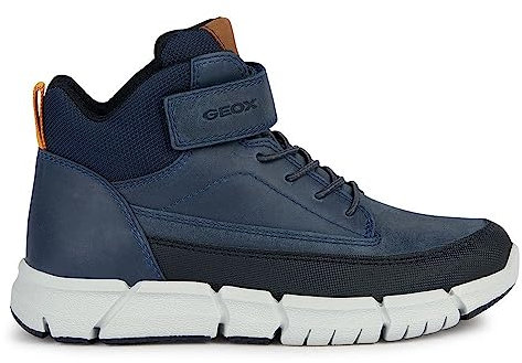 Geox J Flexyper Boy, Stivale alla Caviglia, Blu Navy, 31 EU