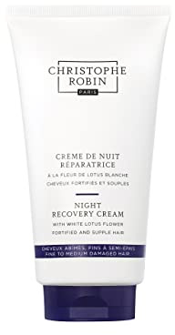 Christophe Robin Night Cream Treatment 150ml – Intensive Overnight Hair Repair & Nourishment – Restores, Strengthens & Revitalizes Hair While You Sleep