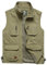 Yukirtiq Herren Outdoor Weste Freizeitweste Schnelltrocknend Angelweste Atmungsaktive Funktionsweste Werkzeugweste Fotografie Ärmellos Fischerjacke, Khaki, M