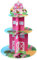 Farm Cupcake Stand 3 Tier Farm Animal Birthday Party Supplies Barnyard Cupcake Stand Pink Farm Cake Stand Holder Cardboard Farmhouse Dessert Tower for Farm Birthday Baby Shower Party Decorations