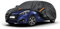 Kayme Autoplane Wasserdicht Atmungsaktiv für Peugeot 208 (2012-2025), 7 Schichten Vollgarage Autoabdeckung für Regen Sonne Staub Schutz Verkratzt, Autoabdeckung mit Reflektierenden Streifen.