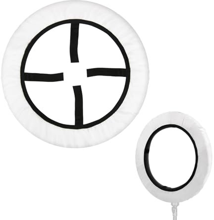 Cosmos 2 Pcs Ring Ligter Diffuser Soft Cover White Light Diffuser Cloth for Photography Video Studio, Fits 12 to 14 Ring Light