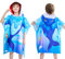 WERNNSAI Shark Kinder Poncho - Kapuzenhandtuch 70 x 70 cm Kinder-Meerbadetuch für Reisen