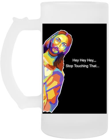Jesus Hey Wpap Pop Art Glas Bier Becher Tasse Glass Beer Mug Cup