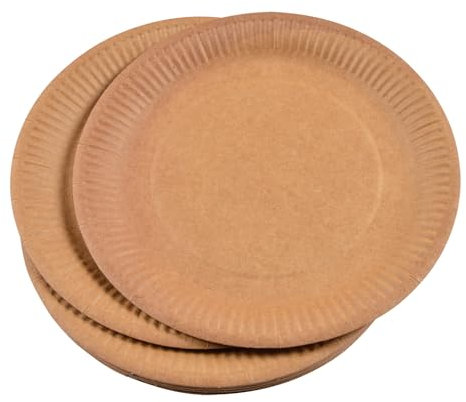 Homéa, Juego de 20 Platos de Kraft D23 cm Vitamina Kraft