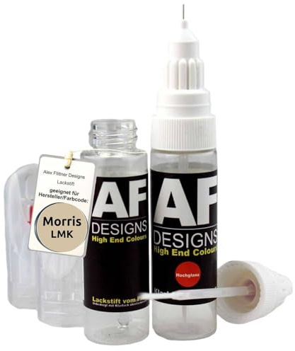 Alex Flittner Designs Lackstift-Set für Morris LMK Champagne | Lackstift Set geeignet für Farbcode: LMK und Farbname: Champagne