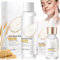 Rice Toner Gesichtswasser, mit Rice Serum, Rice Toner Koreanisch, Anti Aging, Anti-Wrinkle, Aufhellend und Feuchtigkeitsspendend, Reis Gesichtspflege Set für Frauen und Teenage Mädchen