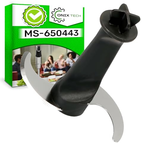 ONIX TECH Lame de Bol de Mixeur Plongeant 81x31cm avec Code Original MS-650443 pour Moulinex pour Tefal - Garantie de 5 Ans