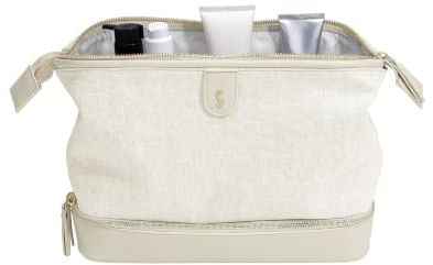Stackers Oatmeal & Linen Washbag