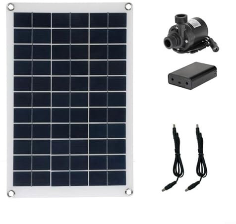 ZYNCUE 50W 800L/h Solar Panel Wasserpumpe Set, Solar Wasserpumpe Geräuscharm Wasserfall Brunnen Teichpumpe Kit Werkzeug, DIY Solar Teichpumpe für Garten, Vogelbad, Aquarium